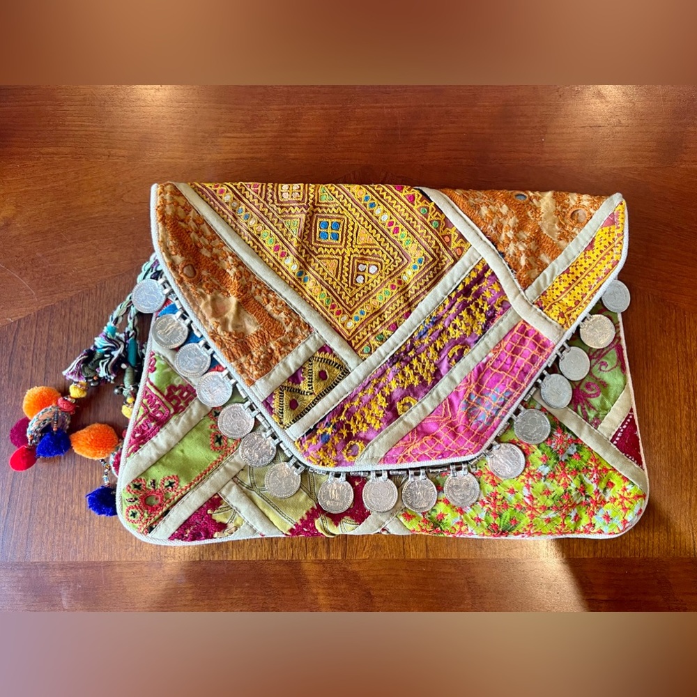 NWOT Antik Batik Boho Clutch Purse
